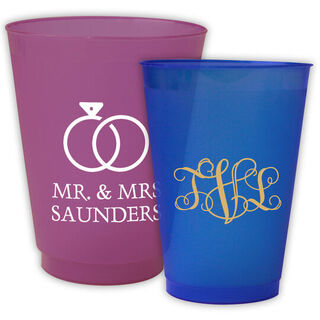 Colored Wedding Cups